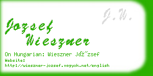 jozsef wieszner business card